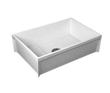 Fiat MSB3624 Molded Stone Map Basin - White